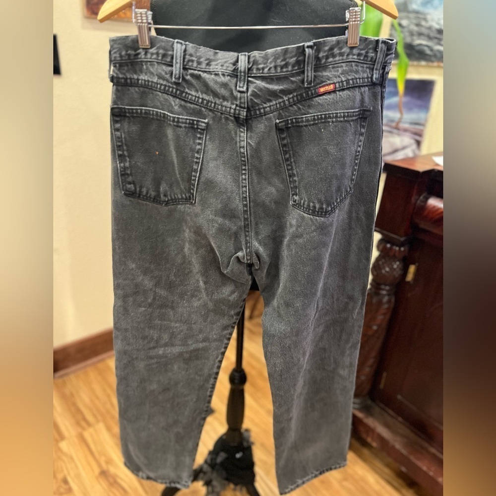 VINTAGE black Rustler jeans size 36/30 - Picture 6 of 6